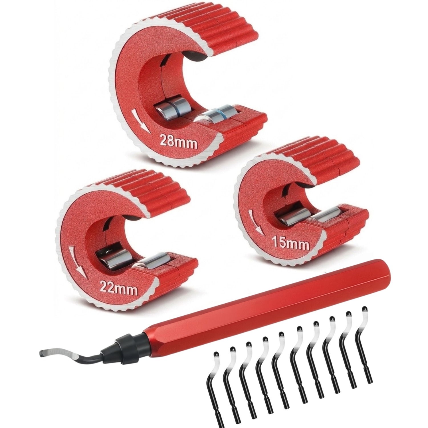Pipe Cutter Ratchet - Copper Tubing Cutter Set 3 PCS
