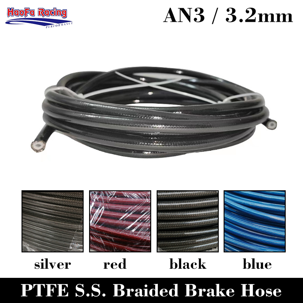 AN3 Motorcycle PTFE Brake Line - Flexible Hose Braided review and price