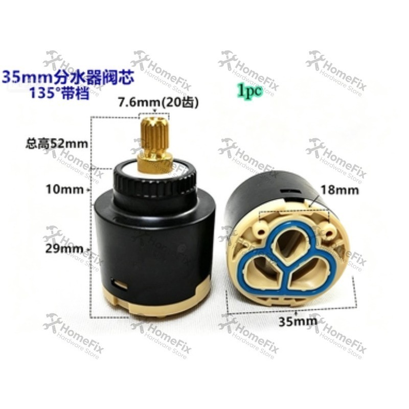1Pcs Ceramic Valve Core 28mm 3 - Basin Mixer Cartridge review and price