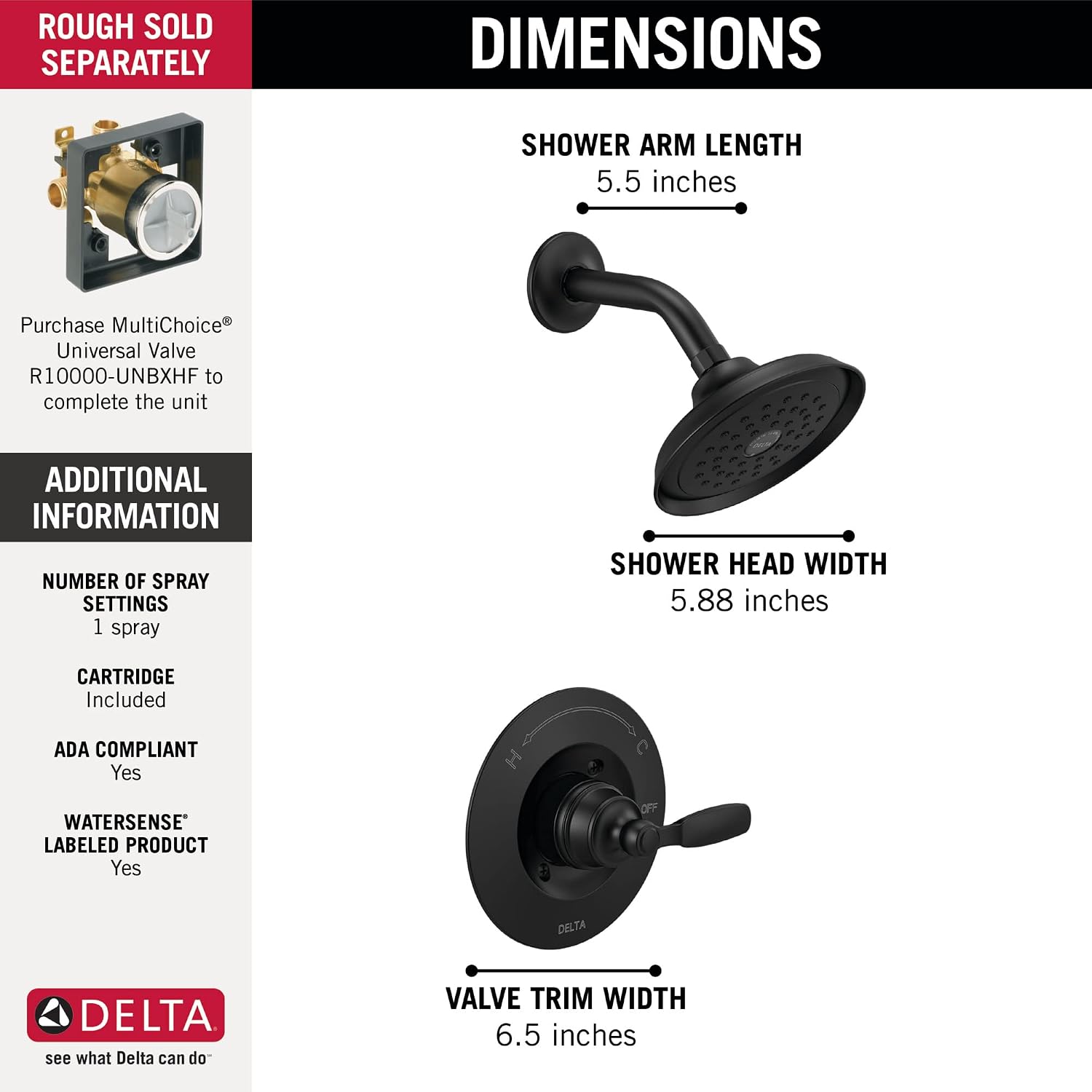 Matte Black Shower Faucet Trim - Shower Valve Cartridge review and price